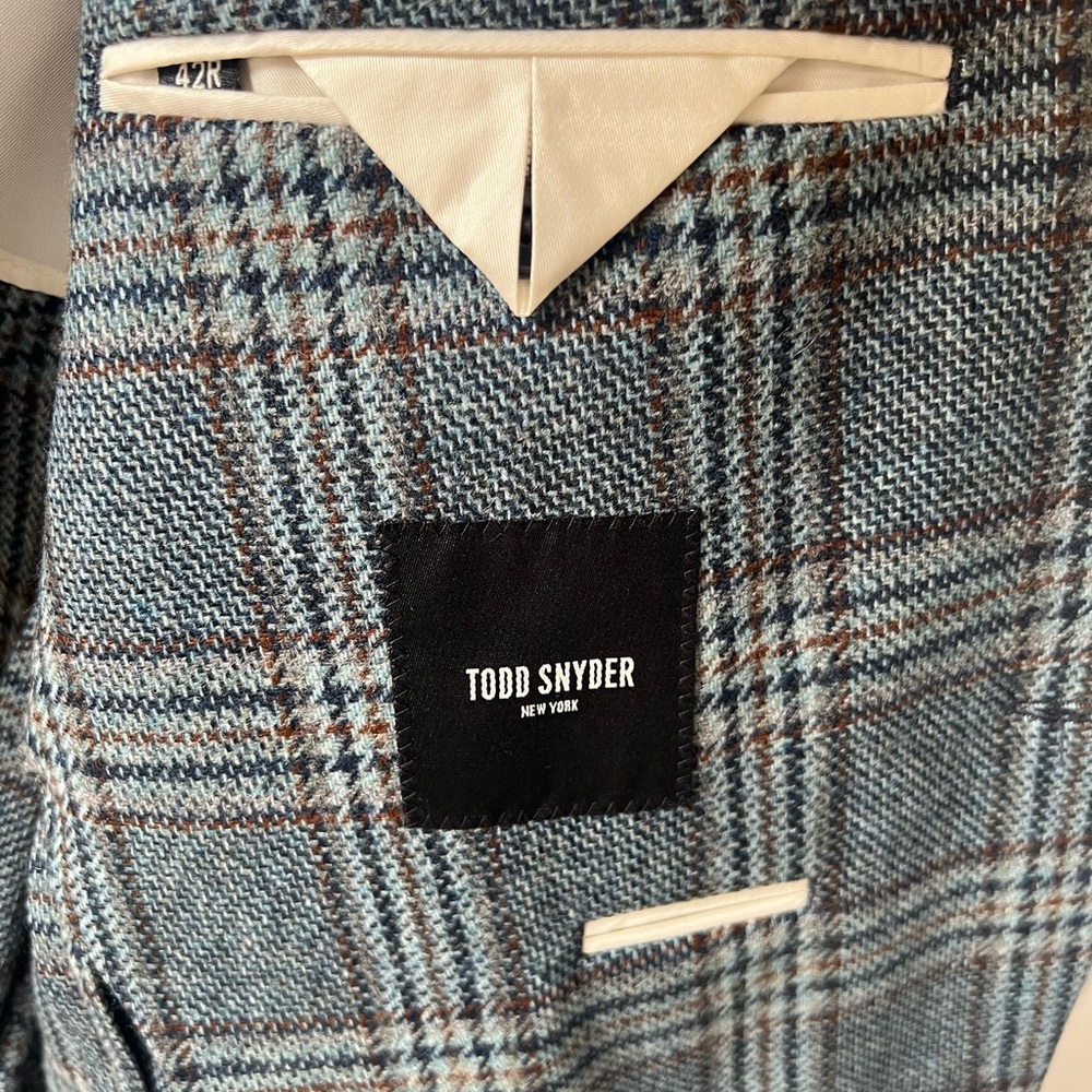 Todd Snyder - 42R Plaid Wool Blazer - NWOT - Picture 5 of 6